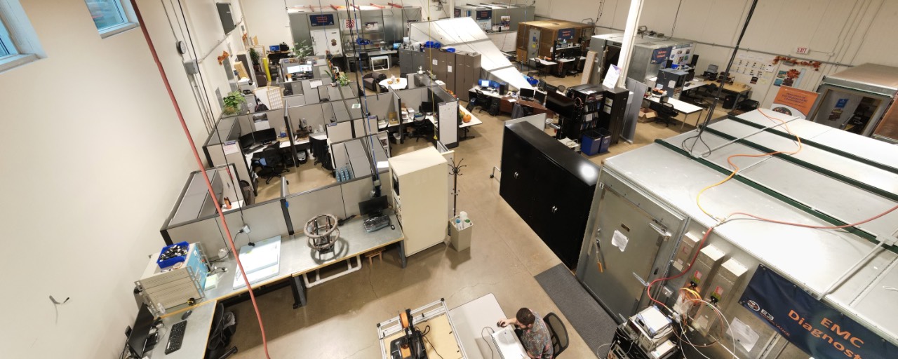 aerial photo of the EMC Center